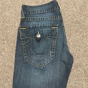 True Religion Men Jeans: Geno Flap Slim Jean.